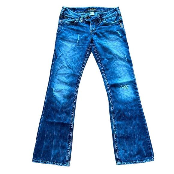 Silver Tuesday Flare Wide Leg Jeans - Picture 1 of 8